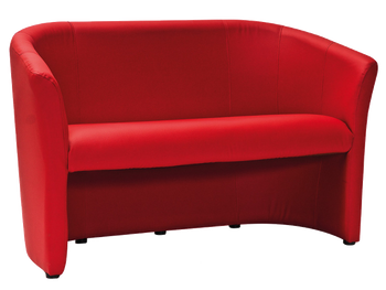 Модный диванчик TM2 SIGNAL 126х60х76 Красная ткань в модерне Польша