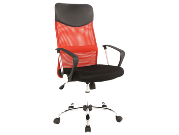 Кресло вращающее Q-025 SIGNAL красная ткань Польша