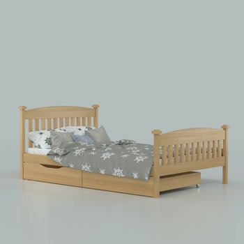 Полуторная кровать в детскую ФИБИ LUNA натуральный