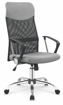 Кресло офисное Vire 2 механизм Tilt, хромированный металл/ткань серый, сетка черный Halmar Польша
