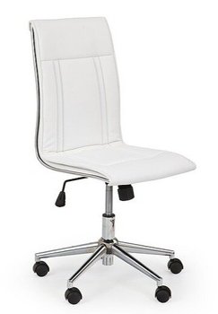 Крісло офісне Porto механізм Tilt, хромований метал / екошкіра білий Halmar Польща