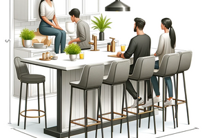 Как подобрать высоту кухонного стола