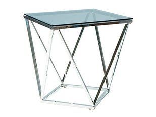 Журнальний столик BRW Silver B SIG / LAW_SILVER-B_50X50_SREBR / CZAR-DYM, фото - artos.in.ua