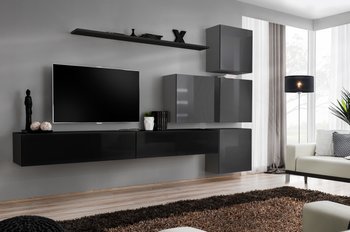 Комплект мебели в гостиную ASM Switch IX 27 ZG SW 9 Черный/Графит из Польши