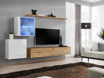 Комплект мебели в гостиную ASM Switch XV WWT SW 15 Белый/Дуб Вотан из Польши