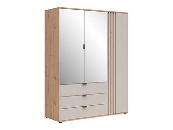 Шкаф BRW Brevas 150 с 3 дверями и 3 ящиками &mdash; дуб Артизан / кашемир фото - artos.in.ua