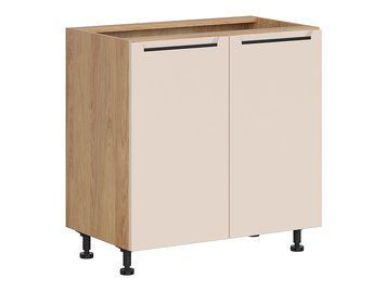 Тумба кухонна нижня BRW Iris 80 &mdash; дуб хікорі, 2 дверцята фото - artos.in.ua
