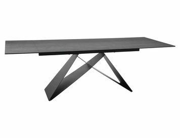 Обеденный стол Westin Ceramic Pietra Di Savoia Signal 160&times;90&times;77, светло-серый mat, закаленное стекло + керамика фото - artos.in.ua