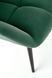 Кресло для отдыха в гостиную, спальню Tyrion дерево черный/бархатная ткань темно-зеленый Halmar Польша