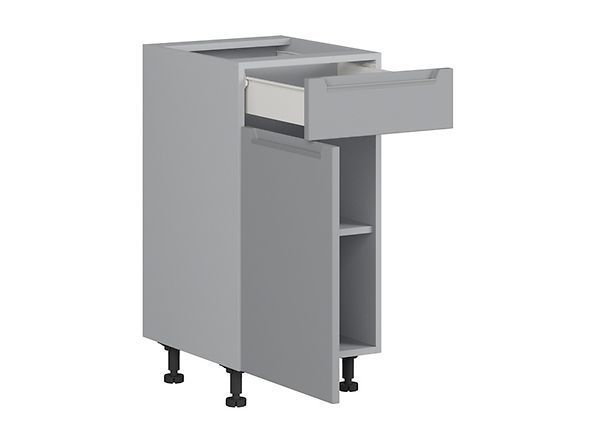 Нижняя кухонная тумба BRW Iris K10-FB_D1S_40/82_L/SMB-SZG/FER, ферро/гренола серый, из Польши фото - artos.in.ua