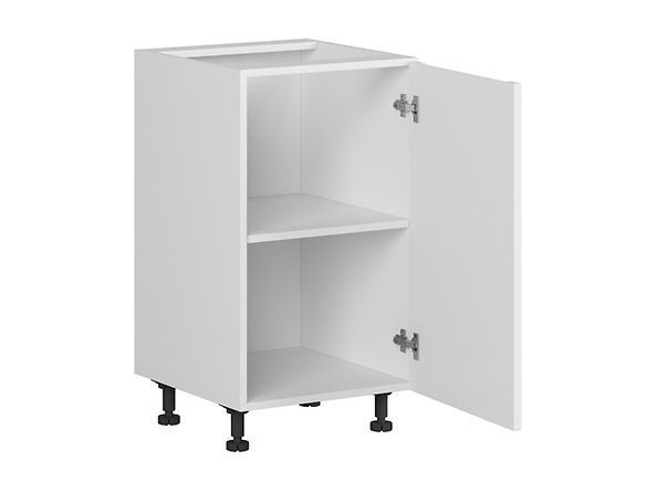 Нижня кухонна тумба BRW Iris K10-FB_D_45 / 82_P-BAL / BISM, білий супер мат / альпійський білий, фото - artos.in.ua