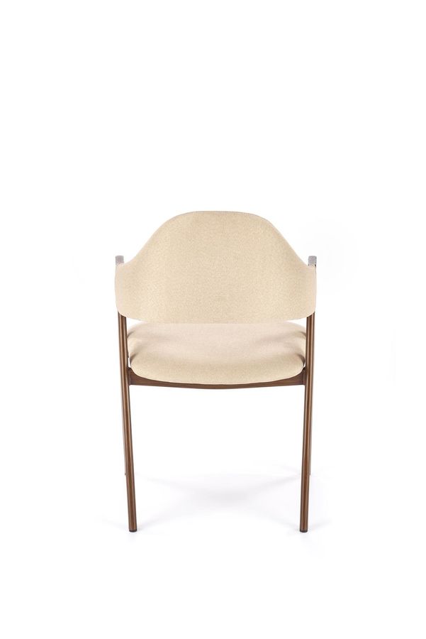 Металевий стілець K344 тканина бежевий Halmar Польща
