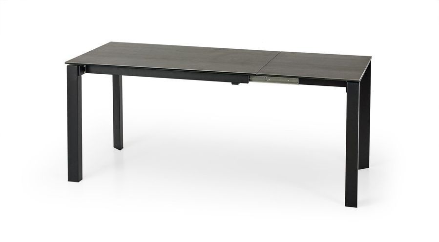 Раскладной обеденный стол HORIZON 120&ndash;180&times;85&times;76 см Humo / черный фото - artos.in.ua