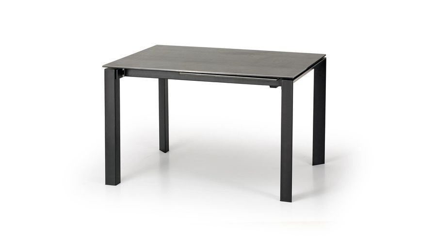 Раскладной обеденный стол HORIZON 120&ndash;180&times;85&times;76 см Humo / черный фото - artos.in.ua