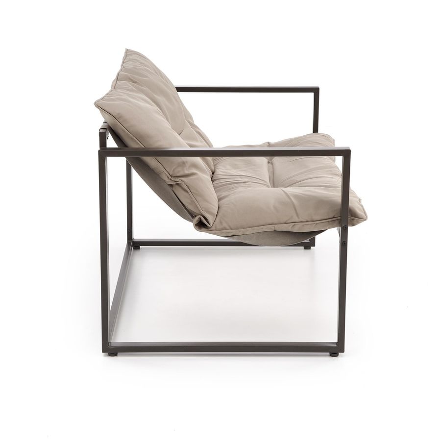 Комплект садовой мебели Shark (диван + кресло 2x + скамейка), черный / капучино Halmar Польша