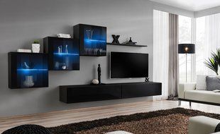 Комплект мебели в гостиную ASM Switch XX 26 ZZ SW 20 Черный из Польши фото - artos.in.ua