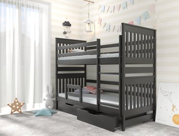 Двоярусне ліжко для дітей АДЕЛЬ ДУО LUNA - венге