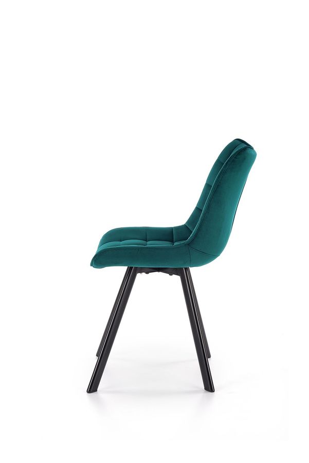 Металевий стілець K332 оксамитова тканина бірюза Halmar Польща