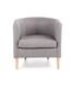 Кресло для отдыха в гостиную, спальню Clubby натуральное дерево/ткань серый Halmar Польша