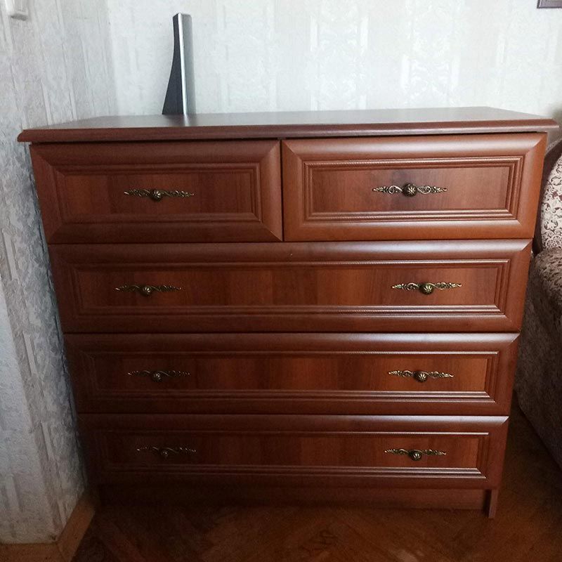 Комод 5Ш Барон Меблі Сервіс, 97 см, горіх фото - artos.in.ua