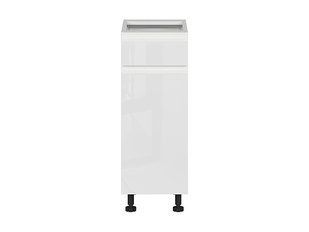 Нижняя кухонная тумба BRW Sole K10-FH_D1S_30/82_L/SMB-BAL/BIP, белый глянцевый/альпийский белый, из Польши фото - artos.in.ua