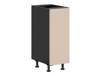 Тумба кухонна нижня BRW Tabes 2 30 &mdash; чорний / мигдальний бежевий фото - artos.in.ua
