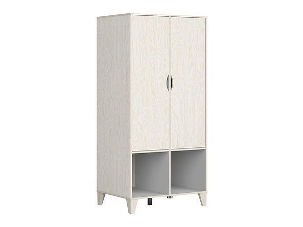 Шафа BRW Stanford S411-SZF2D-SOI, фанера / світло-сірий, фото - artos.in.ua