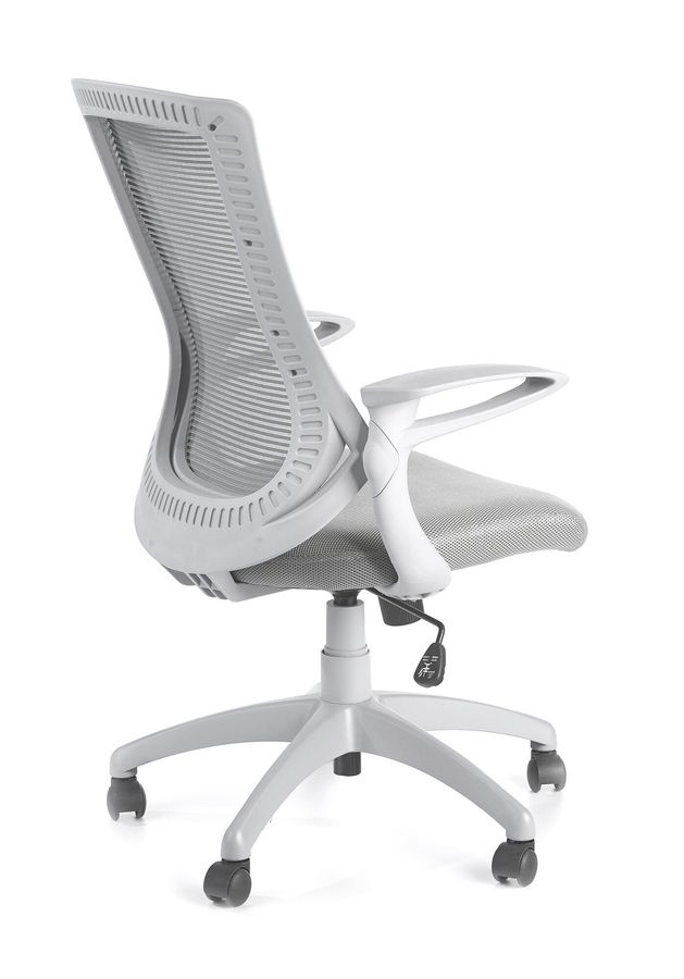 Кресло офисное Igor механизм Tilt, пластик белый/мембранная ткань, сетка светло-серый Halmar Польша