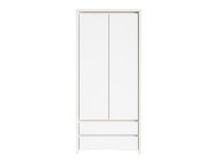Шкаф BRW Kaspian S128-SZF2D2S-BI/BIM, белый/белый мат, из Польши фото - artos.in.ua