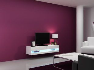 Висока тумба під телевізор CAMA Vigo New 140 класичний стиль Білий мат/Білий глянець фото - artos.in.ua