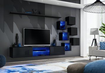 Комплект мебели в гостиную ASM Switch XXI 26 ZZ SW 21, черный фото - artos.in.ua