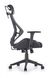 Крісло комп'ютерне Hasel механізм Мультиблок, пластик чорний / екошкіра чорний, сітка сірий Halmar Польща