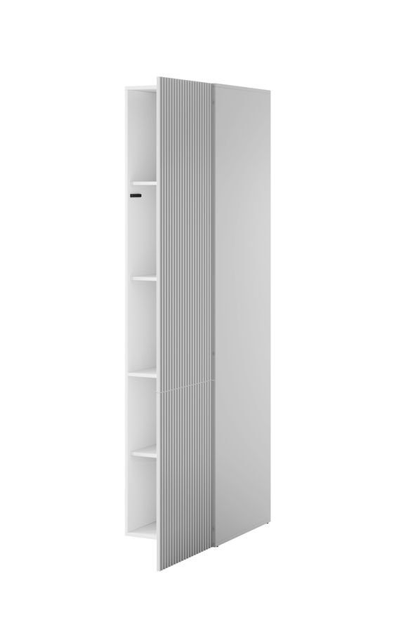 Шкаф белый в современном стиле PAFOS 45 1D CAMA с дизайнерским фасадом Польша