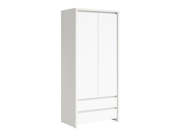 Шафа BRW Kaspian S128-SZF2D2S-BI / BIM, білий / білий мат, фото - artos.in.ua