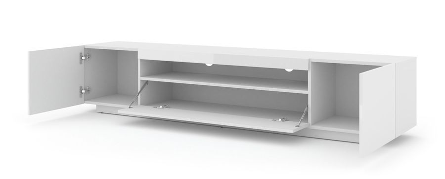 Тумба для под телевизор AURA 200 белая глянцевая BIM FURNITURE фото - artos.in.ua