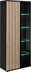 Витрина высокая ASM Cameron ZHJ CM WSW, 80 см, черный / Hickory Jackson, LED фото - artos.in.ua