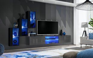 Комплект мебели в гостиную ASM Switch XXII 27 ZG SW 22 Черный/Графит из Польши фото - artos.in.ua