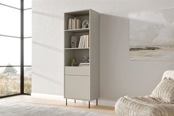 Вітрина для вітальні Masha 1D1S Cama кашемір фото - artos.in.ua