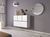 Просторный комод CAMA Roco 13 в стиле хай тек 75x112x39 Белый мат/Белый и черный мат фото - artos.in.ua
