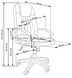Крісло офісне Rino механізм Tilt, пластик чорний / тканина сірий Halmar Польща