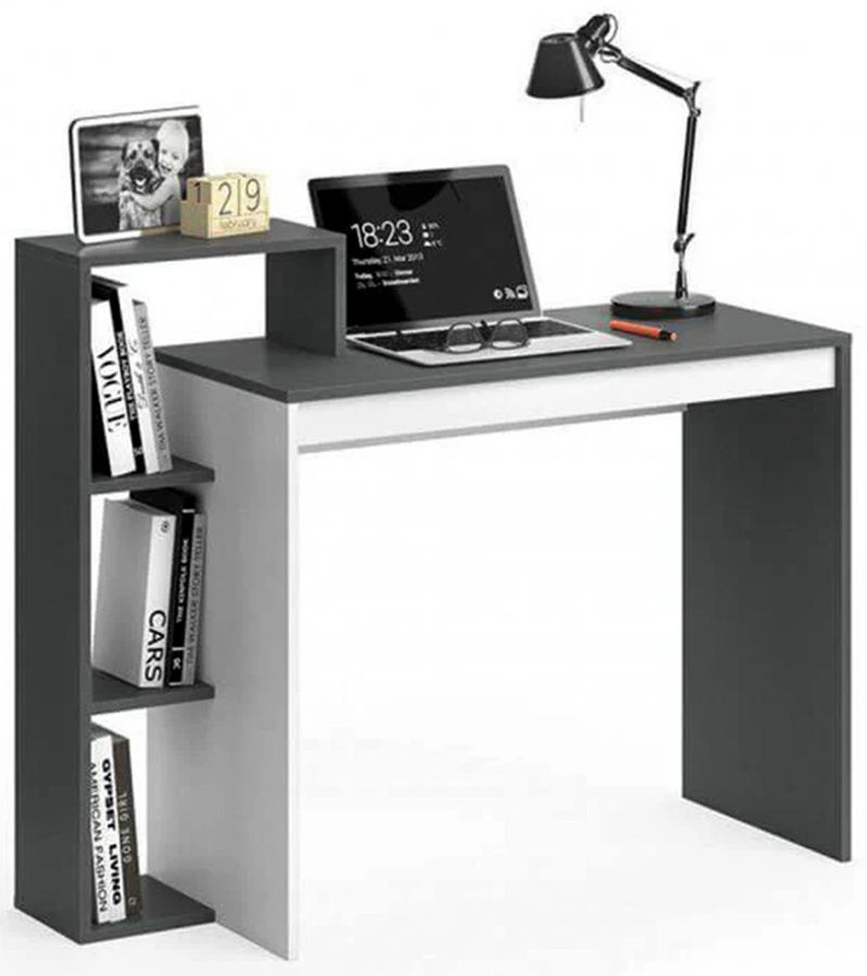 Стіл письмовий VMV Holding Home Office 110H, графіт / білий фото - artos.in.ua