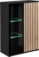 Витрина низкая ASM Cameron ZHJ CM WSN, 80 см, черный / Hickory Jackson, LED фото - artos.in.ua
