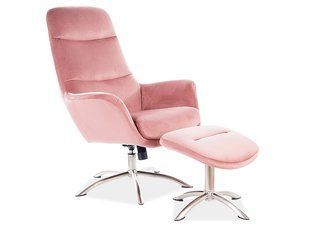Крісло Nixon велюр antique pink bluvel 52 Signal фото - artos.in.ua