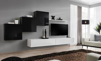 Комплект мебели в гостиную ASM Switch X 26 ZW SW 10 Черный матовый/Белый глянцевый из Польши