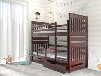 Двухъярусная кровать для детей АДЕЛЬ ДУО LUNA - палисандр