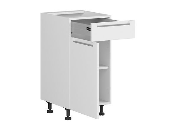 Нижняя кухонная тумба BRW Iris K10-FB_D1S_40/82_L/STB-BAL/BISM, белый супер мат/альпийский белый, из Польши фото - artos.in.ua