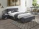 Ліжко півторки на дерев'яних ніжках AZURRO 140x200 SIGNAL сірий Польща