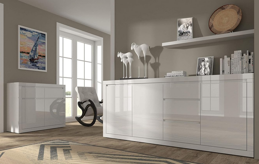 Комод у вітальню BELLO BIANCO 1 білий BIM FURNITURE фото - artos.in.ua