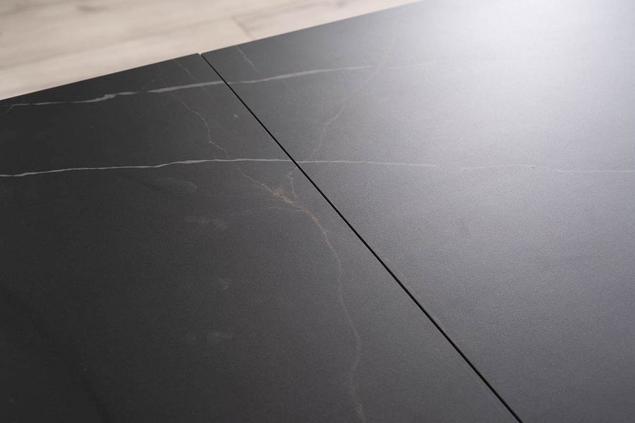 Стол обеденный раздвижной SALVADORE Ceramic 160/240x90 Signal - черный/черный матовый фото - artos.in.ua