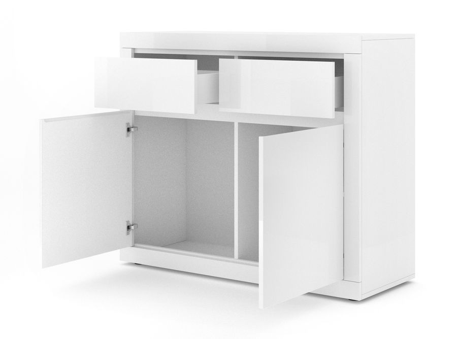 Комод у вітальню BELLO BIANCO 1 білий BIM FURNITURE фото - artos.in.ua